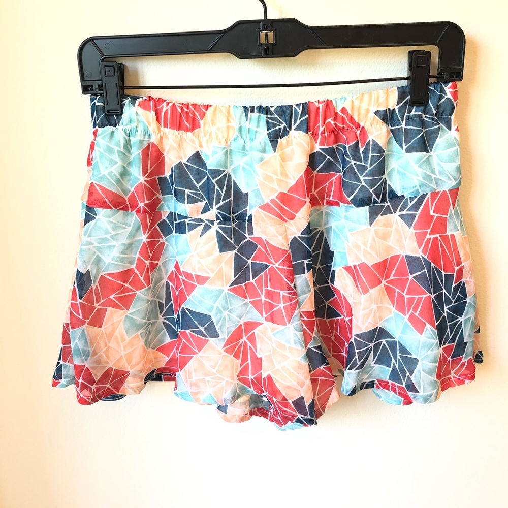 Bcbgeneration Red Geometric Shorts - image 2